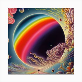 Rainbow Planet Canvas Print