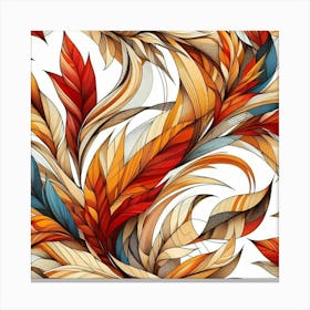 Autumn leaves swirling 6 Canvas Print