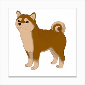 Shiba Inu Dog Canvas Print