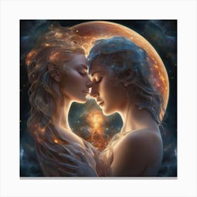 Twin flames Canvas Print