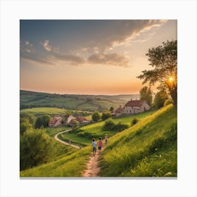 Green Community Canvas Print