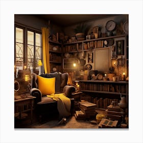 Room With Books Canvas Print