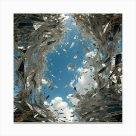 'Shattered Glass' Canvas Print