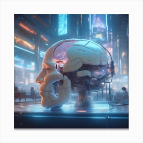 Cybernetic Brain 1 Canvas Print