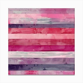 Pink Stripes Canvas Print