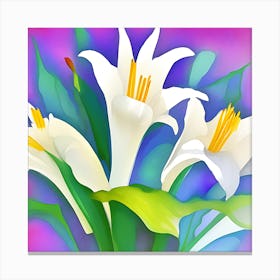 White Lilly 3 Canvas Print