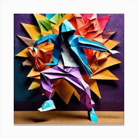 Origami Dancer 85 Canvas Print