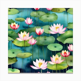 Water Lilies 11 Canvas Print