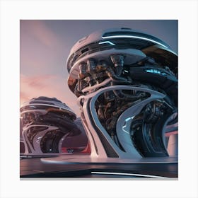 Futuristic City 3 Canvas Print