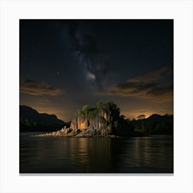 Night In The Jungle Canvas Print