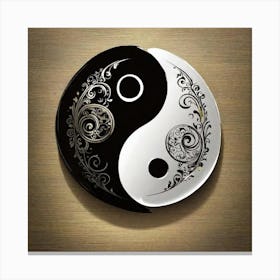 Yin Yang 50 Canvas Print