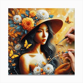 Painting Beauty Canvas Print