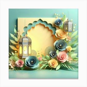 Islamic Ramadan Background 10 Canvas Print