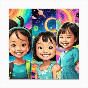 Happiness Smiles Unframed Canvas Print