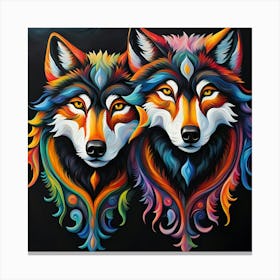 Spirit Wolves Canvas Print