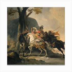 Battle Of Sparta - Adorned Art Print Canvas Print