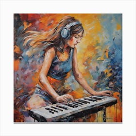 Music Girl Canvas Print