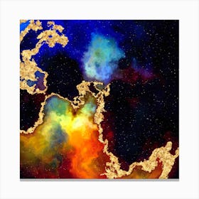 100 Nebulas in Space with Stars Abstract n.055 Canvas Print
