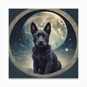 Moon Dog Canvas Print