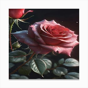 Two Roses Canvas Print