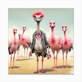 Flamingos 9 Canvas Print