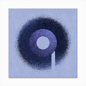 Blue Circle Canvas Print