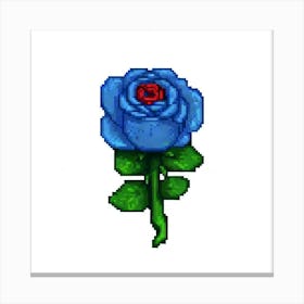 Blue Rose Canvas Print