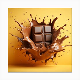 Splash chocolate 1 Canvas Print