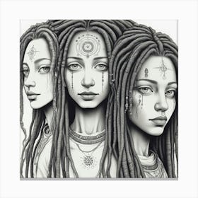 The Three Women Canvas Print