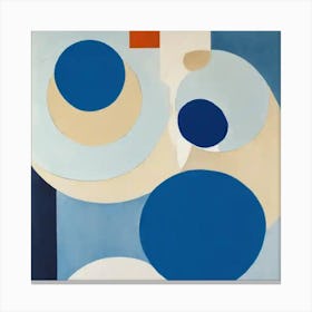 'Blue Circles' Canvas Print