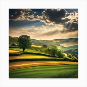 Sunset In The Countryside 33 Canvas Print