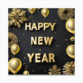 Happy New Year 133 Canvas Print