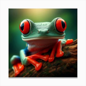 Frog Artwork Canvas Print