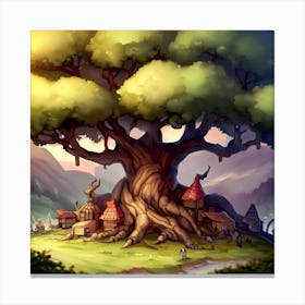 Old Oak Sanctuary Canvas Print