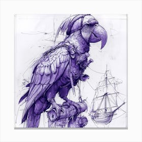 Pirate Parrot 1 Canvas Print