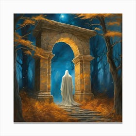 Entrance In The Woods Canvas Print