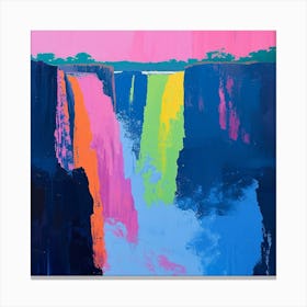 Abstract Travel Collection Victoria Falls Zambia Zimbabwe 1 Canvas Print