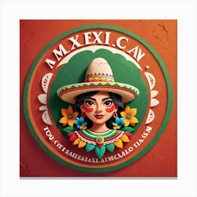 Mexican Woman 17 Canvas Print