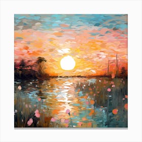 Enchanting Waters: Monet's Reverie Canvas Print