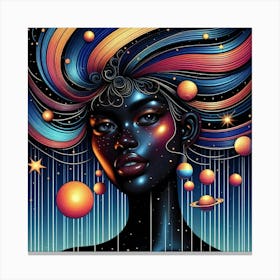 Orinelle Celestial Portrait Canvas Print