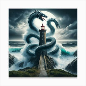 Lighthouse Of The Dragon Canvas Print