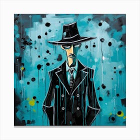 Man In Hat 2 Canvas Print