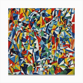 Abstract Painting Cubism Canvas Print