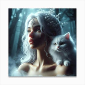 Fairy In The Forest 41 Canvas Print