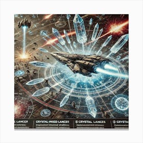 Crystal Lancers Disrupting Asterian Shields Canvas Print