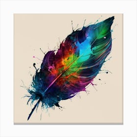 Feather Painting 2 Canvas Print