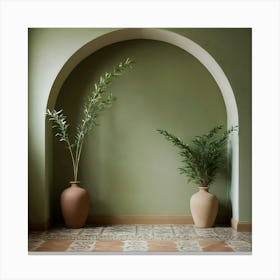 Green Wall Stock Videos & Royalty-Free Footage Canvas Print