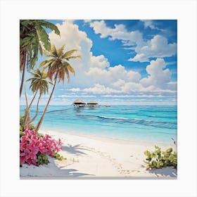 Beach Scene 2 Canvas Print