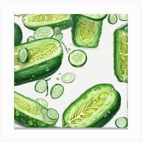 Cucumbers 13 Canvas Print