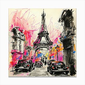 Paris Street Art Canvas Print